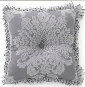 Prescott Silver 43x43cm Filled Cushion by Bianca