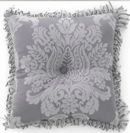 Prescott Silver 43x43cm Filled Cushion by Bianca