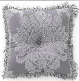 Prescott Silver 43x43cm Filled Cushion by Bianca