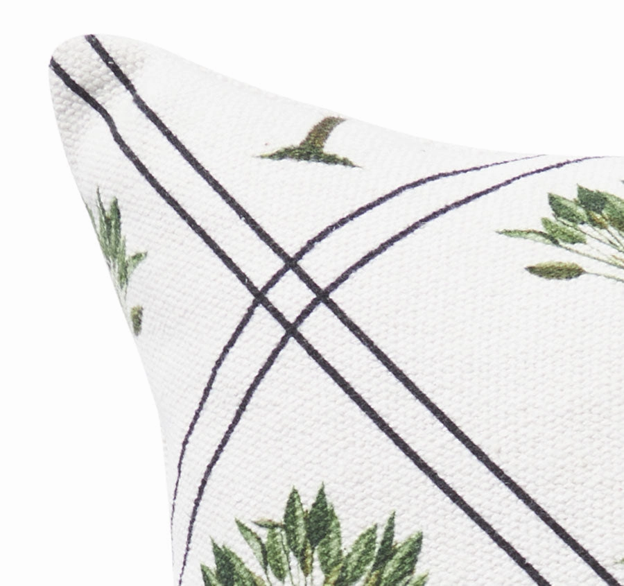 Raffles Palms 50x50cm Filled Cushion Green