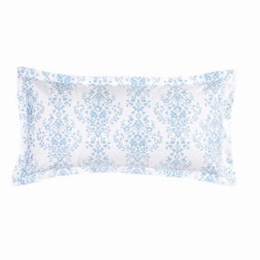 Ravello Blue Velvet Long Filled Cushion 30 x 60cm by Bianca