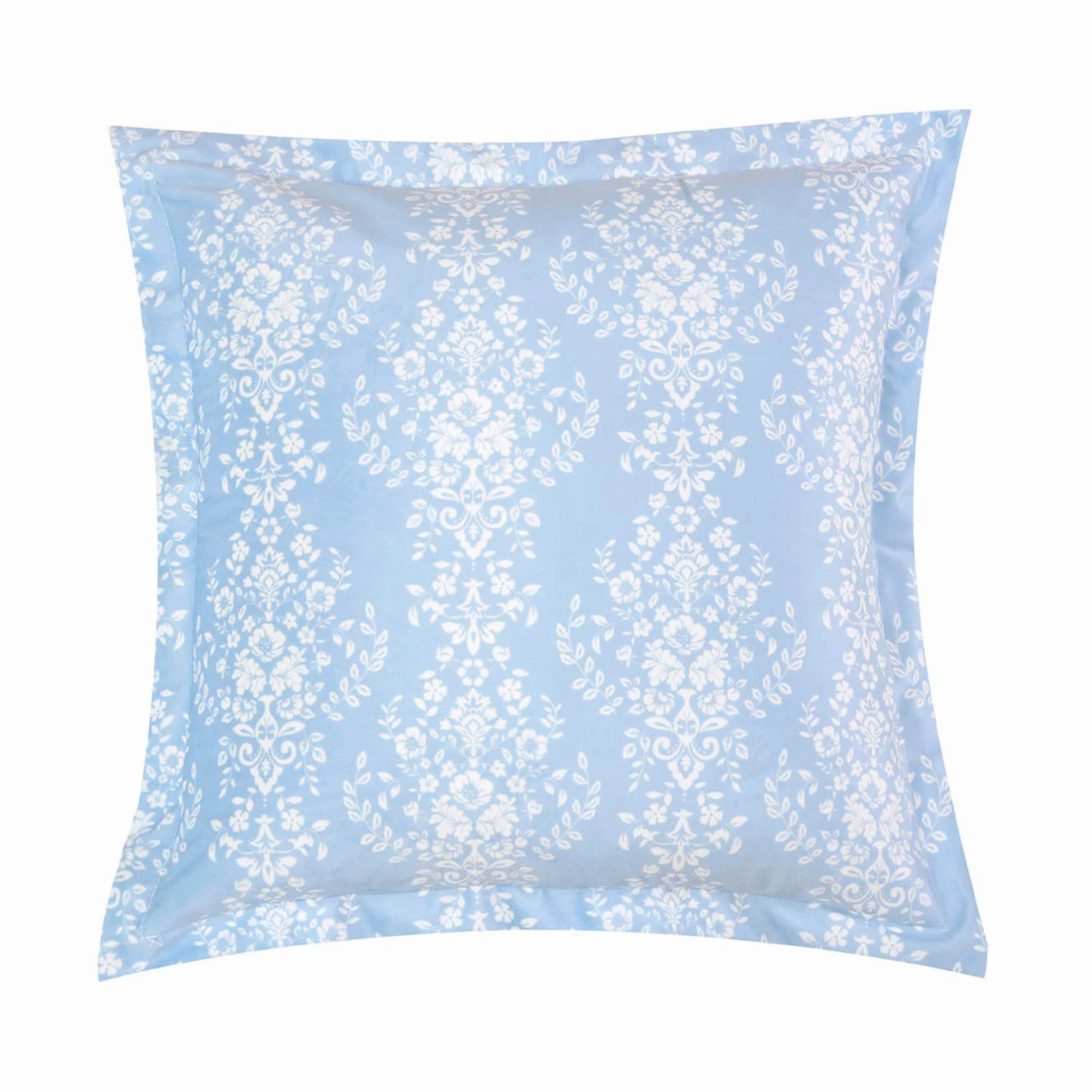 Ravello Blue Velvet Square Filled Cushion 43 x 43cm by Bianca