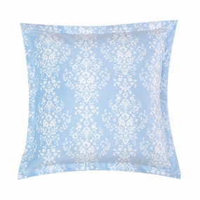 Ravello Blue Velvet Square Filled Cushion 43 x 43cm by Bianca