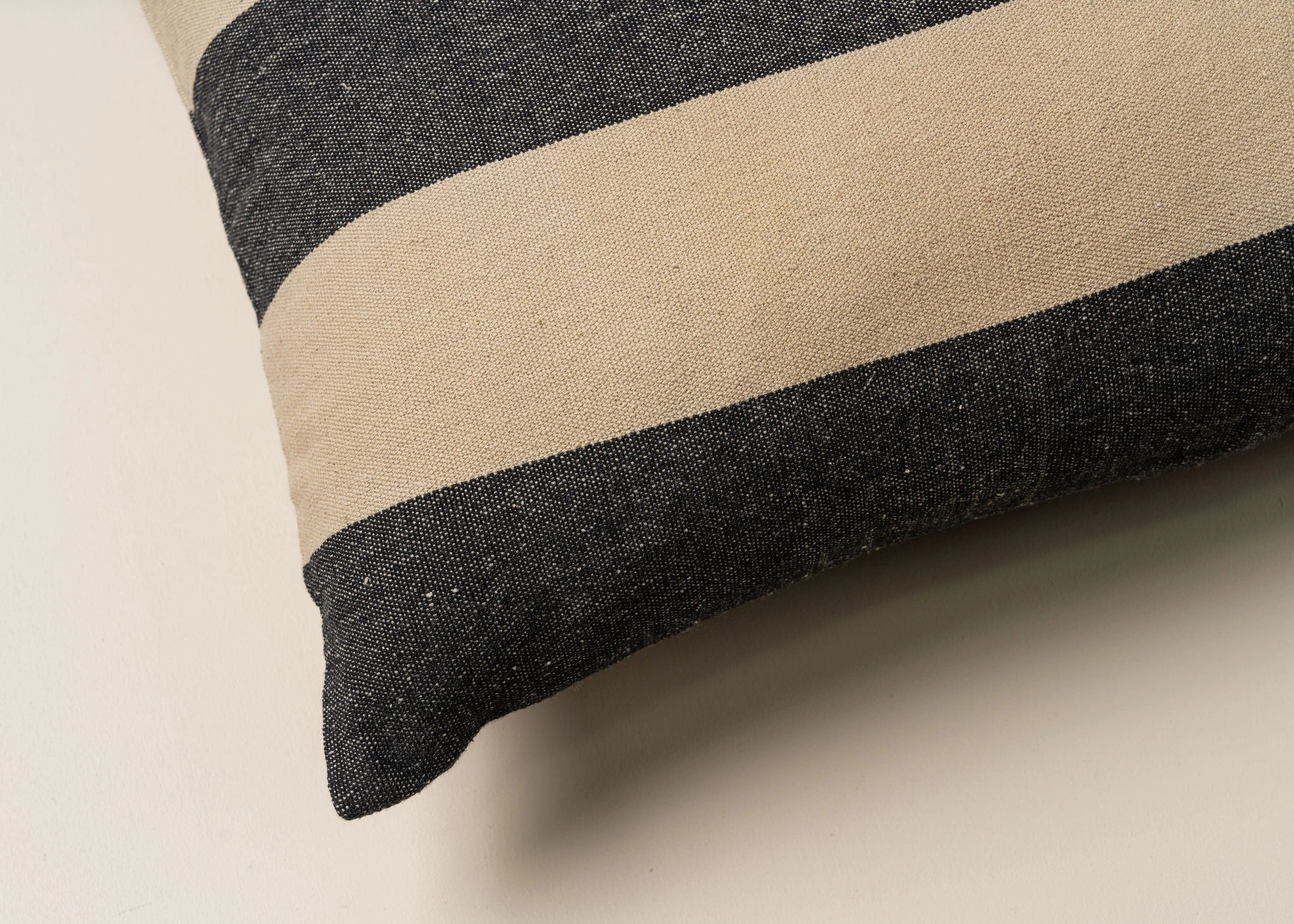 Recycled Cotton Striped Cushion | Lumbar