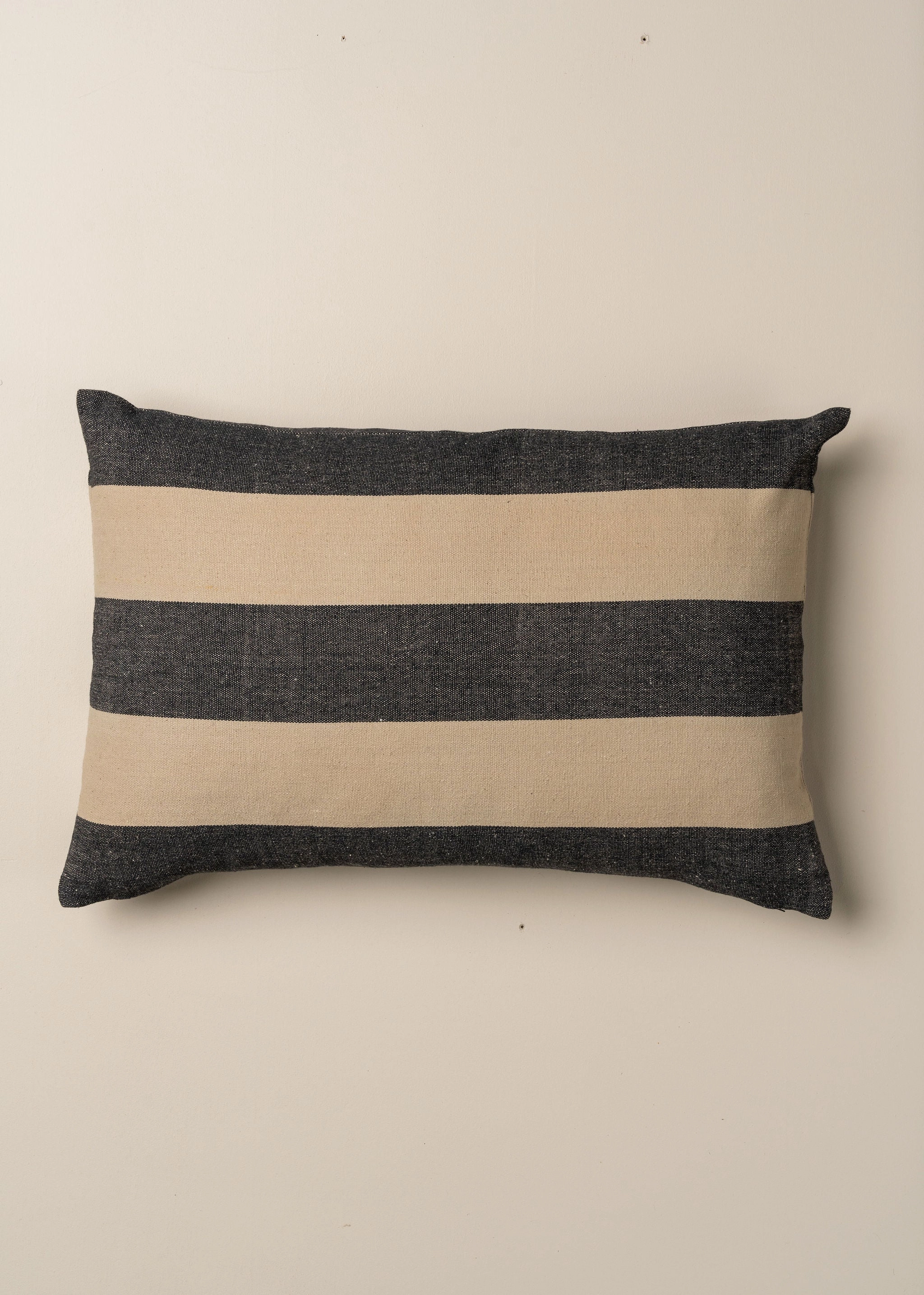 Recycled Cotton Striped Cushion | Lumbar