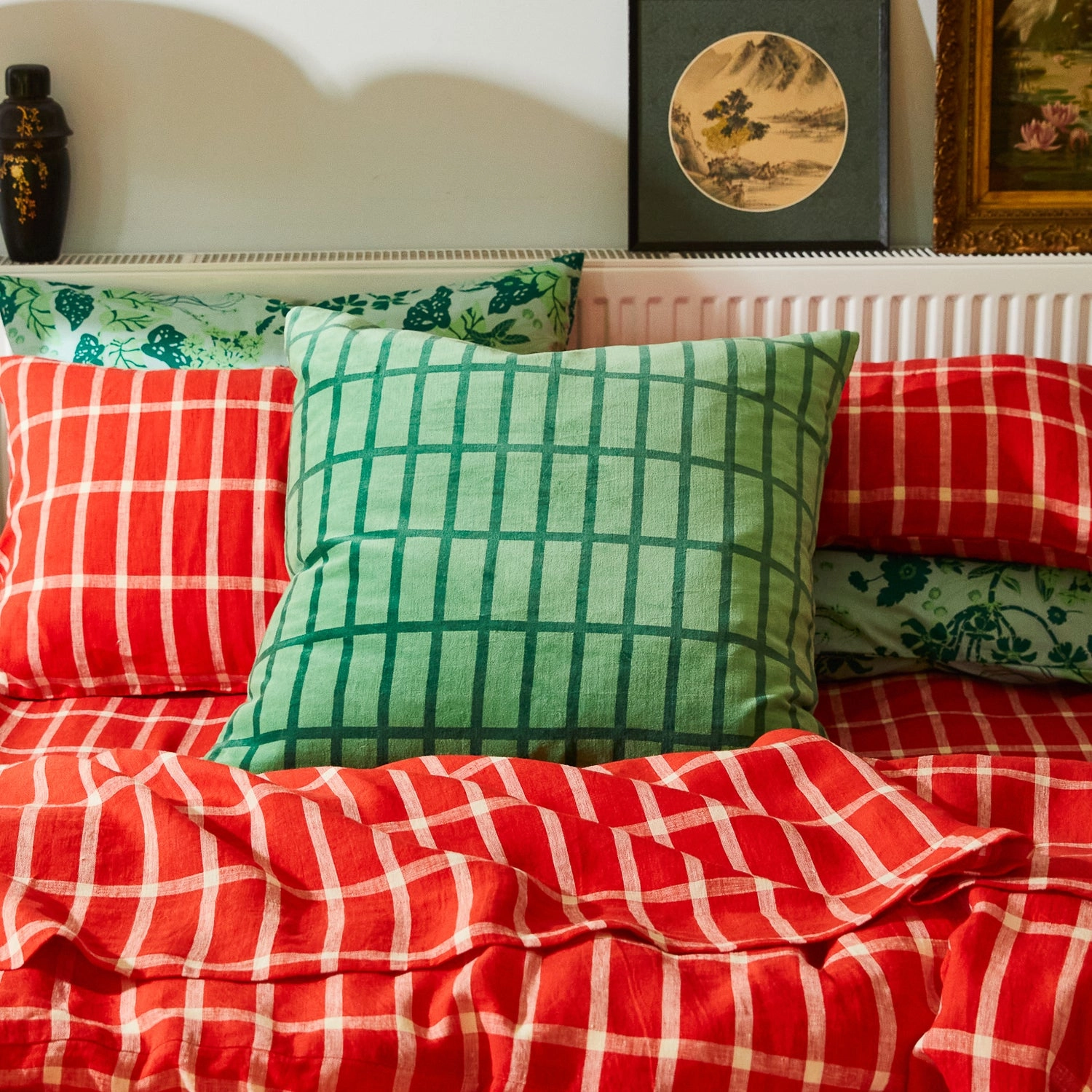 Remi Velvet Cushion - Emerald