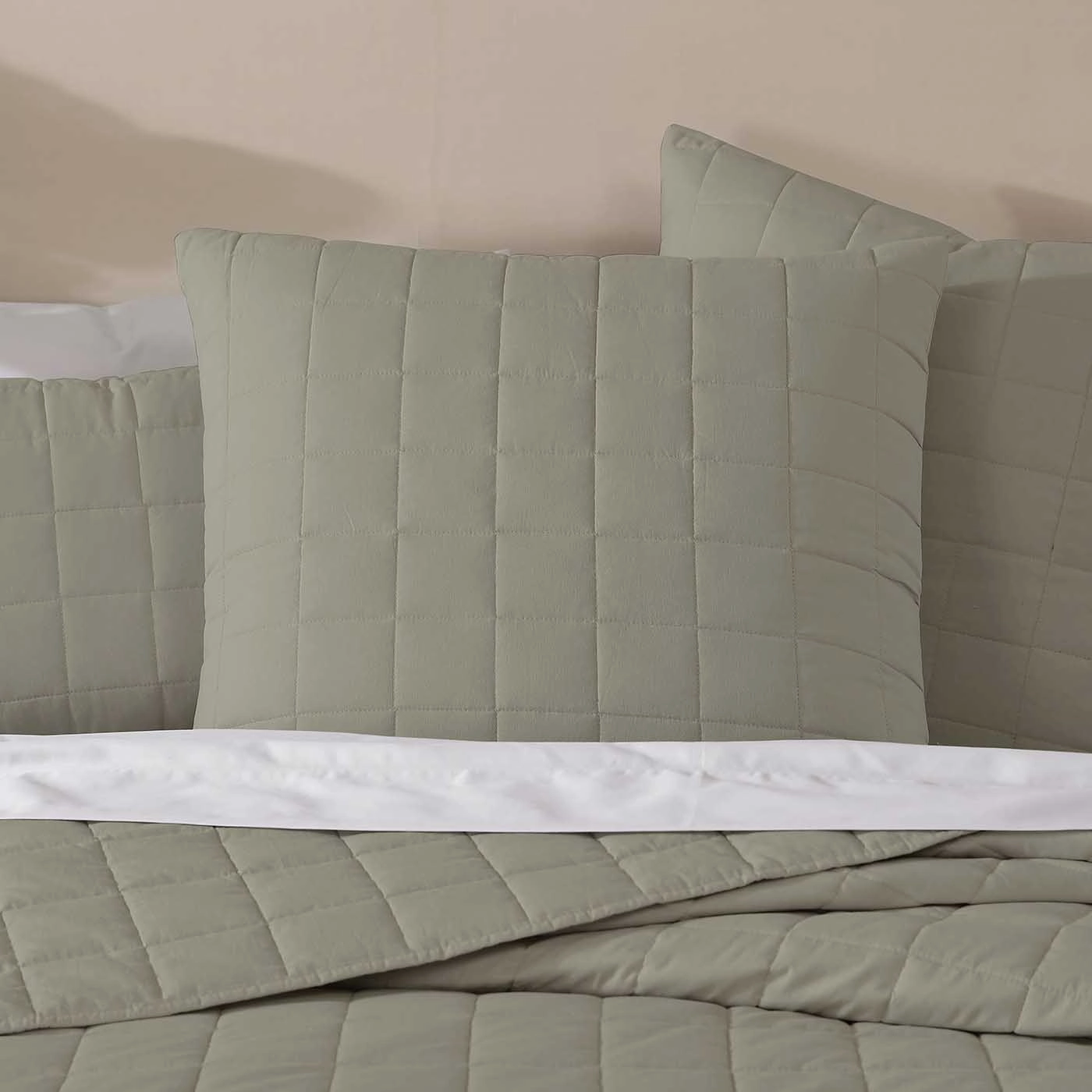 Rhodes Moss European Pillow Sham by Logan & Mason