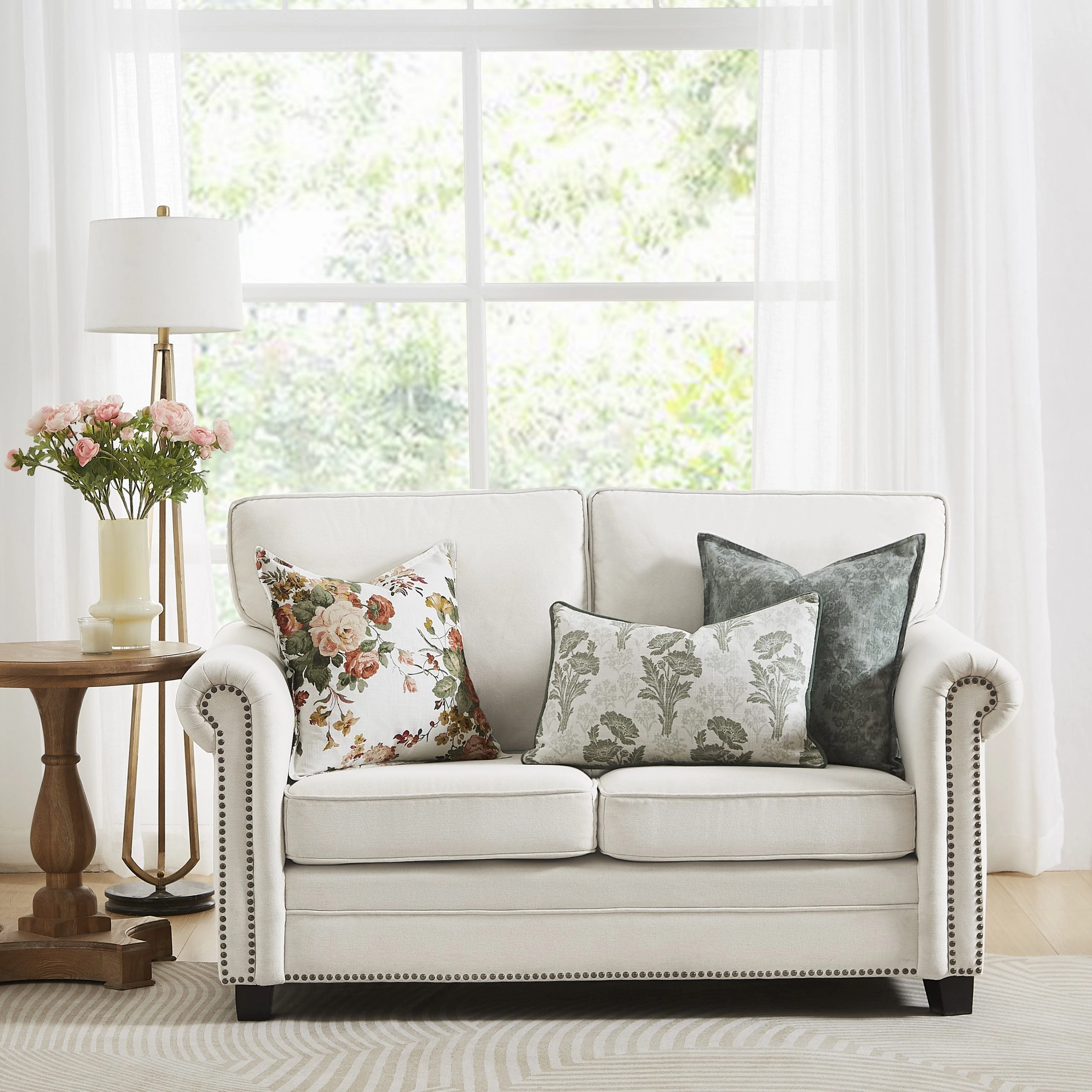 Rosemore Truffle Cushion by Laura Ashley