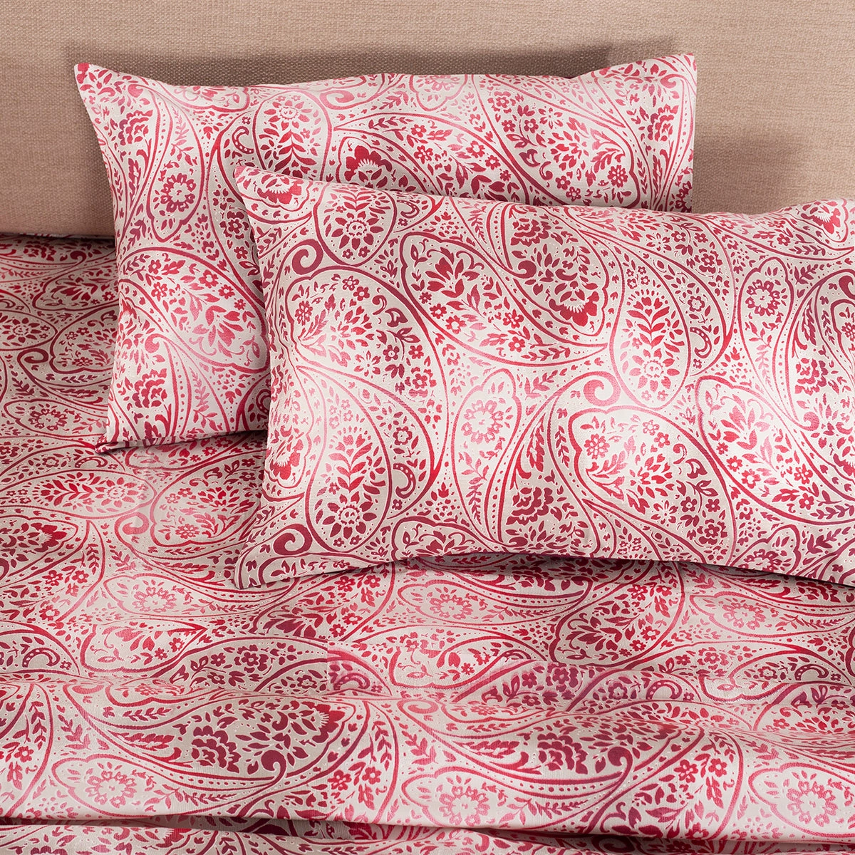 Royal Botanic 200 TC Ombre Bonanza 100% Cotton Bed Sheet With Pillow Case