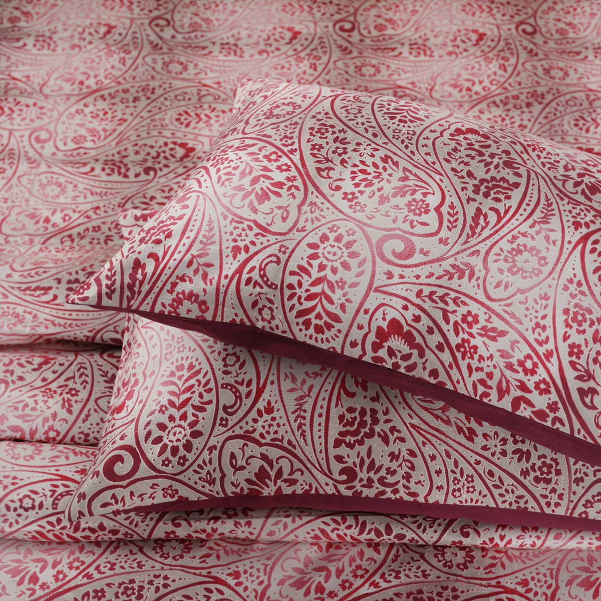 Royal Botanic 200 TC Ombre Bonanza 100% Cotton Bed Sheet With Pillow Case