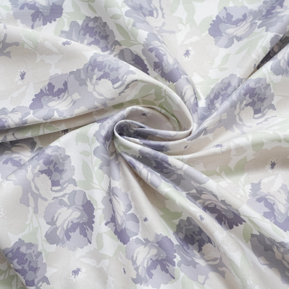 Royal Botanic 200TC Floret Blue 100% Cotton Bed Sheet With Pillow Case