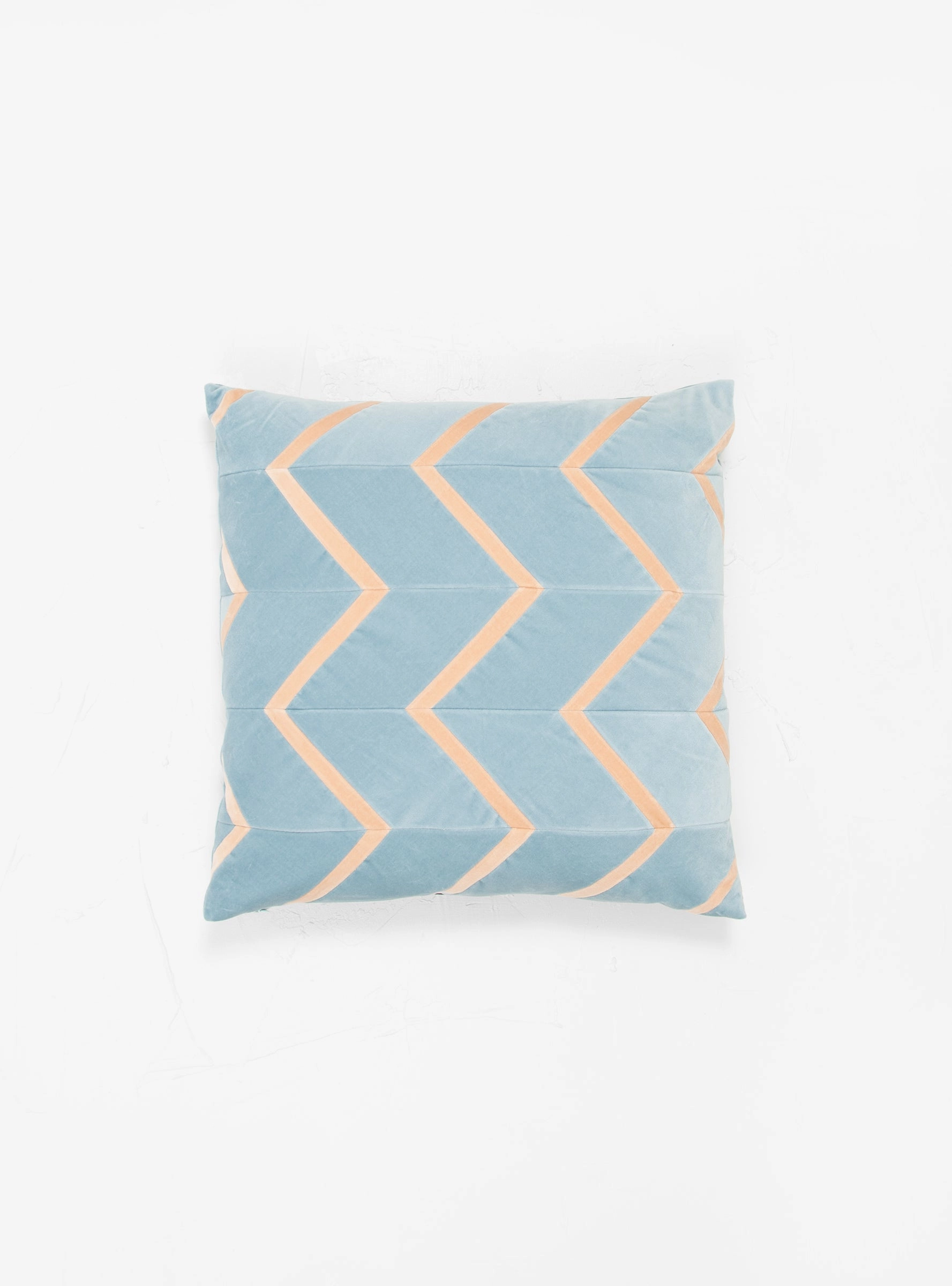 Sadie Cushion Blue & Beige