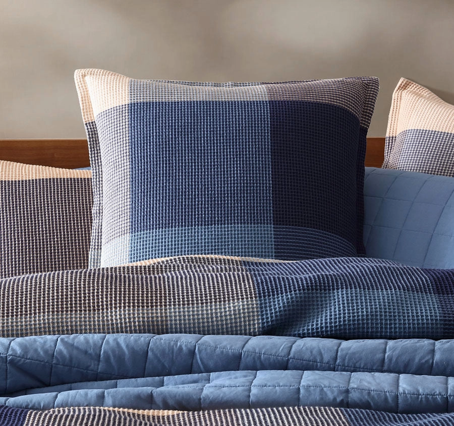 Sadie European Pillowcase Navy