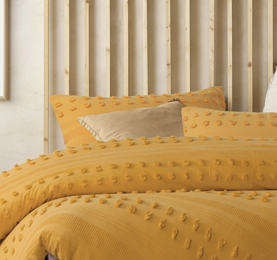 Sans Sovci European Pillowcase Ochre