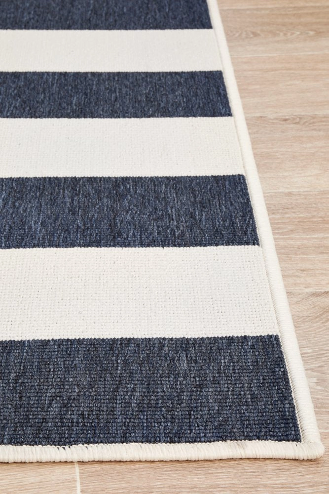 Seaside 4444 Rectangle Rug (Navy White) by Rug Culture