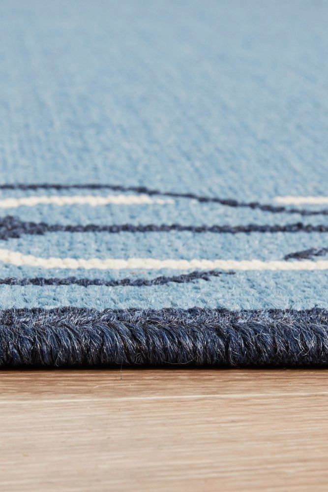 Seaside 6666 Rectangle Rug (Blue) by Rug Culture