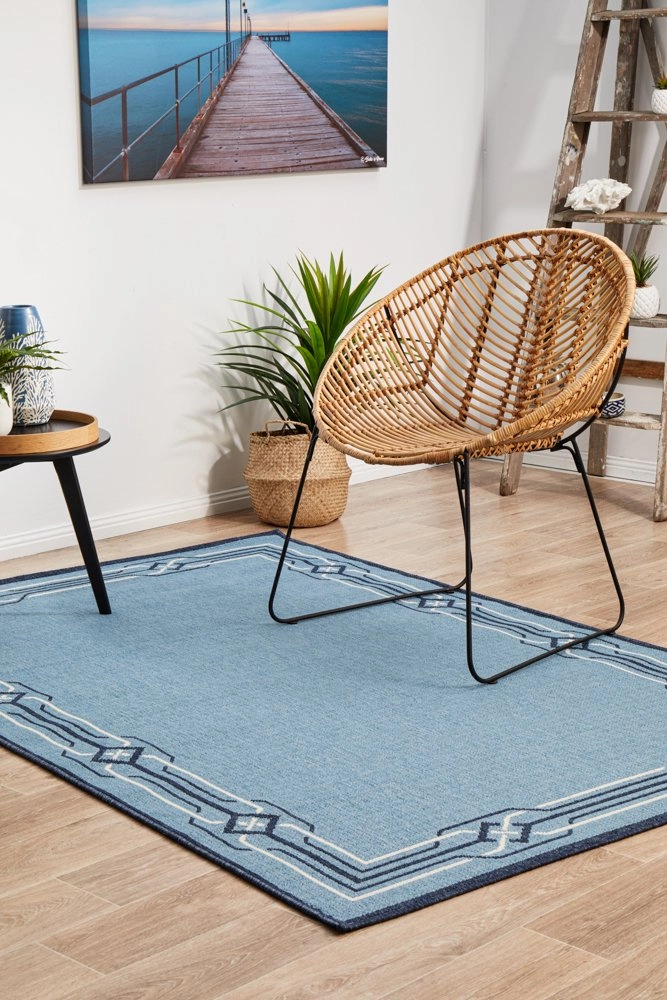 Seaside 6666 Rectangle Rug (Blue) by Rug Culture