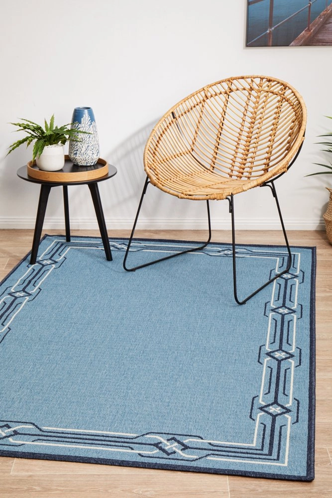 Seaside 6666 Rectangle Rug (Blue) by Rug Culture