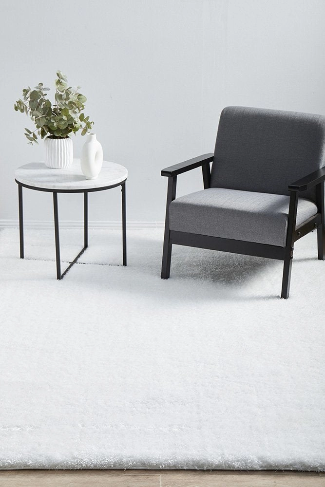 Sienna Rectangle Rug (White) by Rug Culture