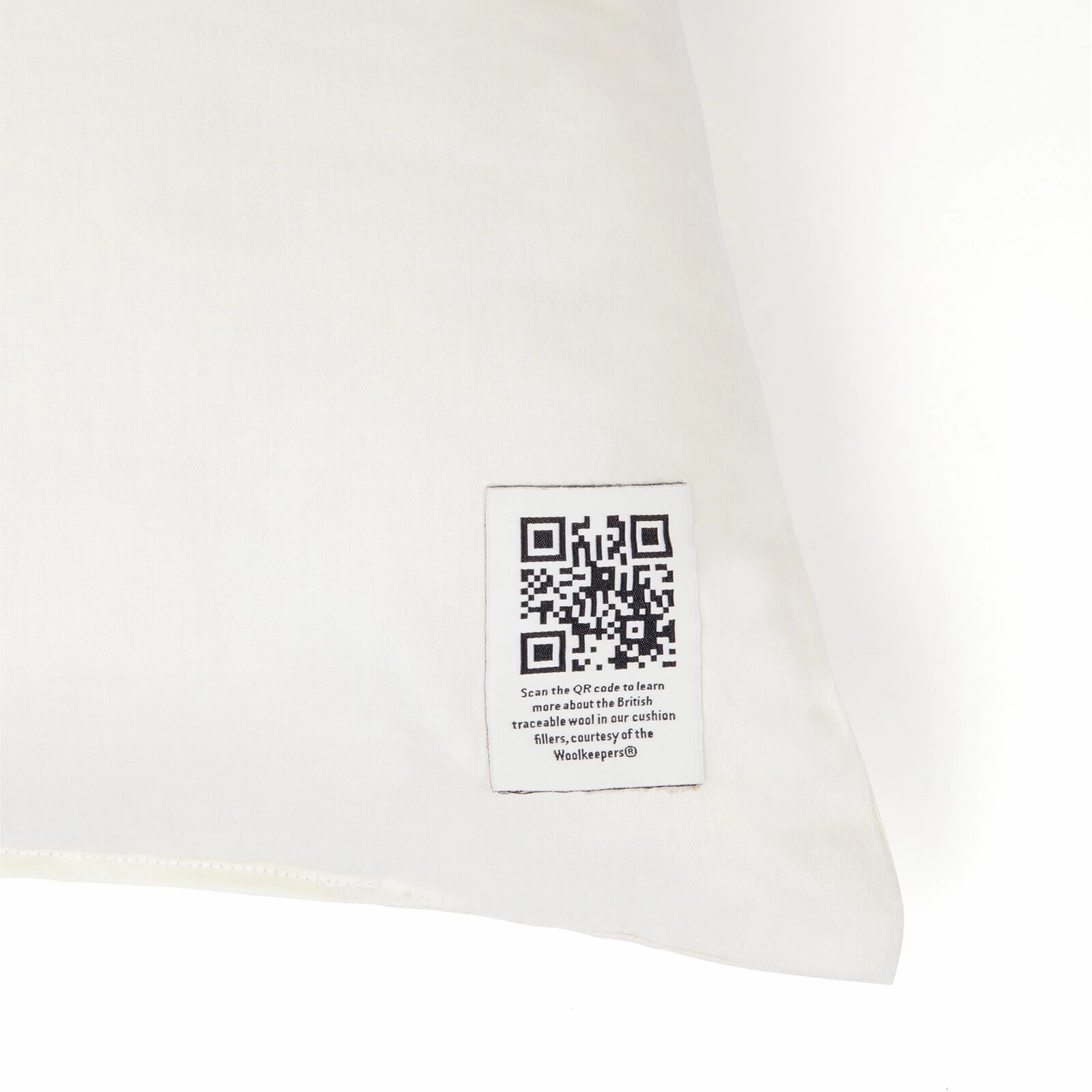 SILVA Medium Piped Jacquard Cushion - Cerulean