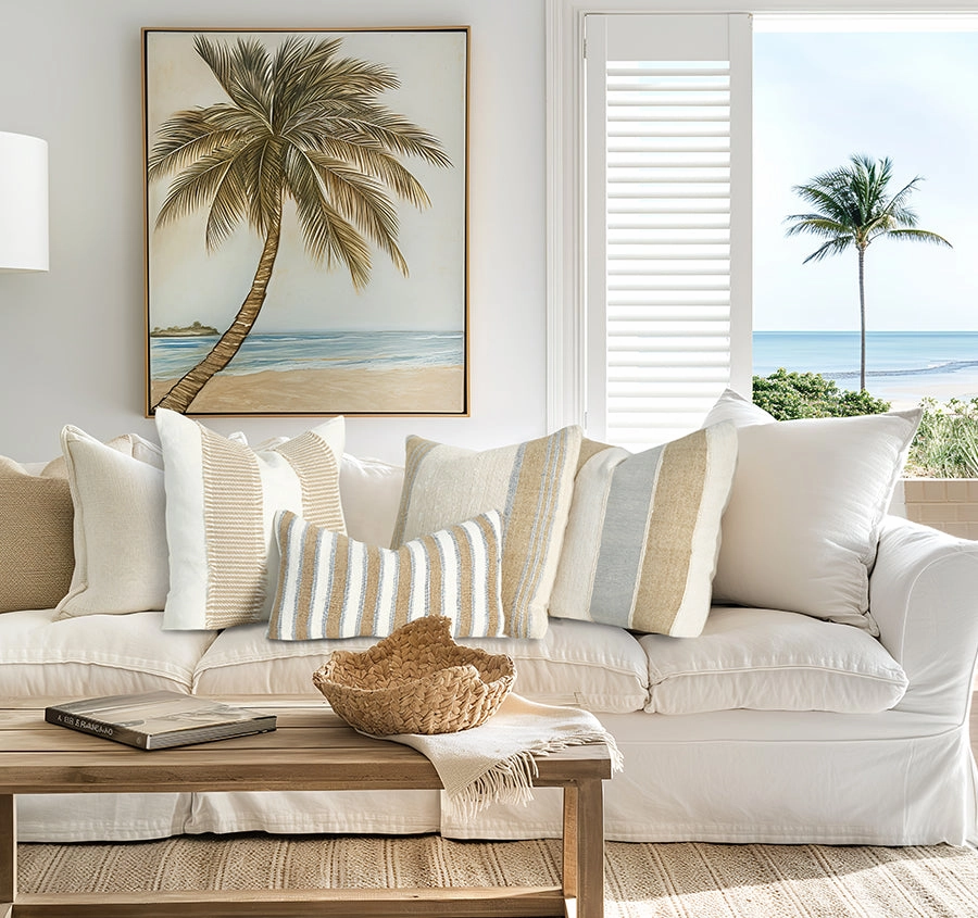 Sorrento Riviera 50x50cm Filled Cushion Sky Blue