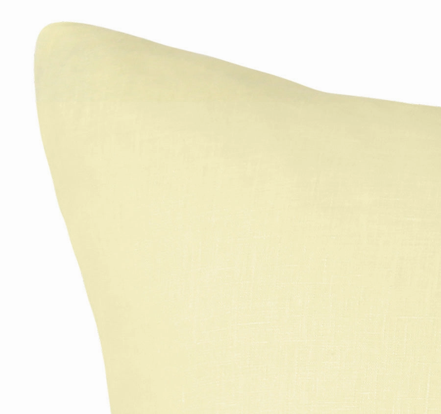 Stonewashed French Linen European Pillowcase Butter