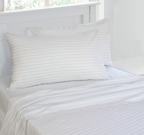 Stripe Sheet Set Range Chambray