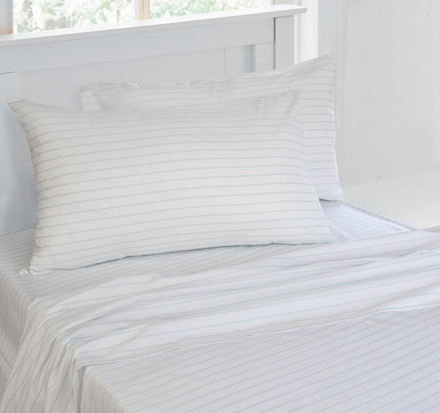 Stripe Sheet Set Range Chambray
