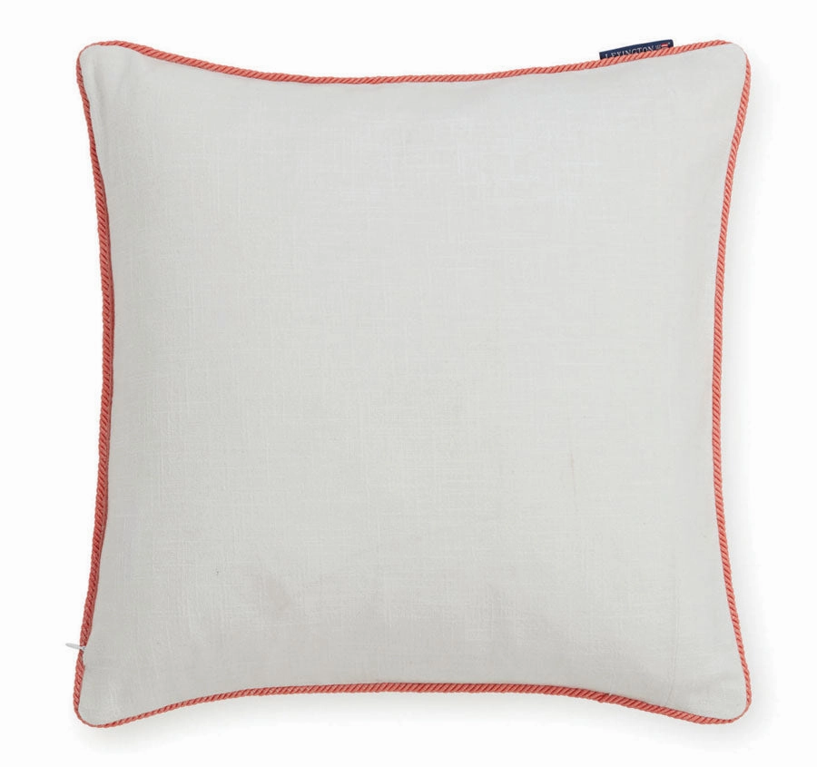 Sun 50x50cm Filled Cushion White and Coral