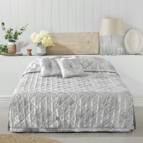 Tanaquil Silver Bedspread by Bianca