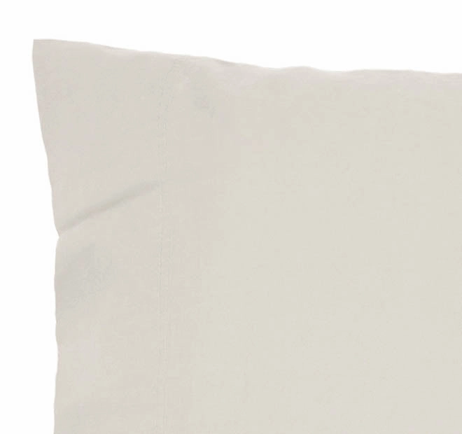 Temple Organic Cotton Standard Pillowcase Pair Pebble