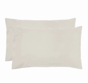 Temple Organic Cotton Standard Pillowcase Pair Pebble