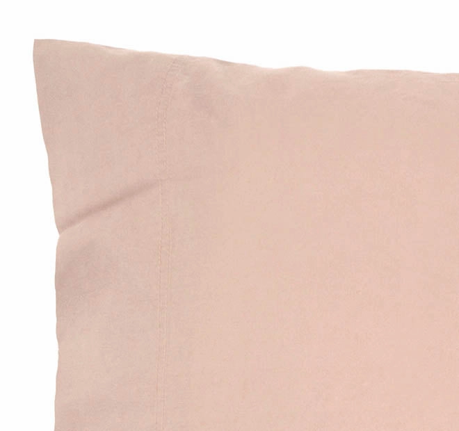 Temple Organic Cotton Standard Pillowcase Pair Rosewater