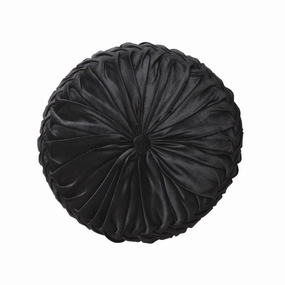 Tempo BLACK Round Cushion (Filled) by Logan & Mason