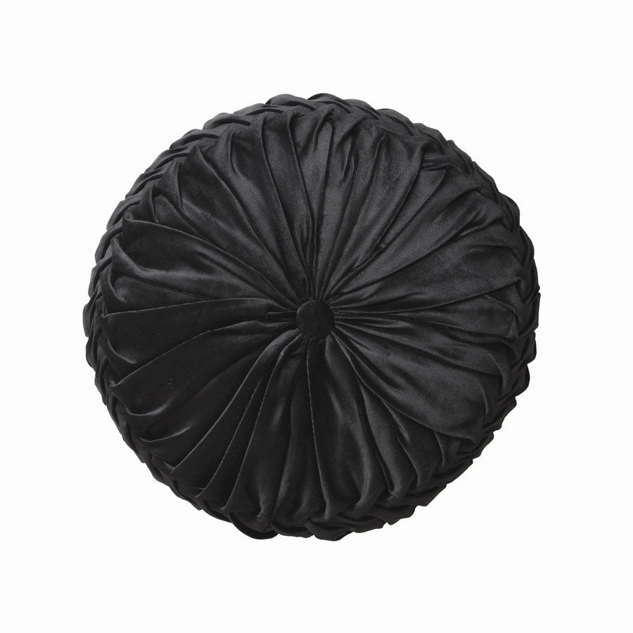 Tempo BLACK Round Cushion (Filled) by Logan & Mason