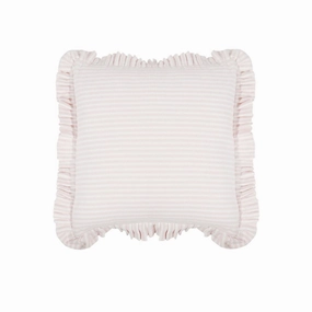 Tick Frill Cush 50X50 Pink by Florabelle