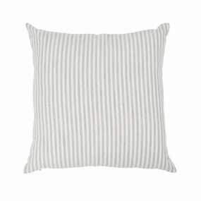 Ticking Cushion Grey 50X50 by Florabelle