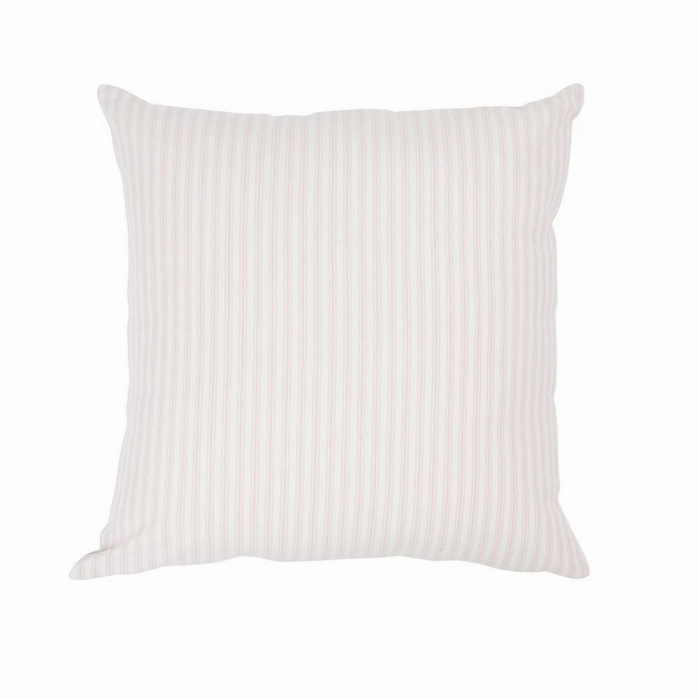 Ticking Cushion Pink 50X50 by Florabelle