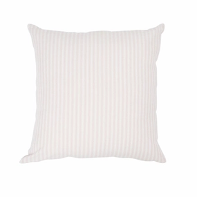 Ticking Cushion Pink 50X50 by Florabelle