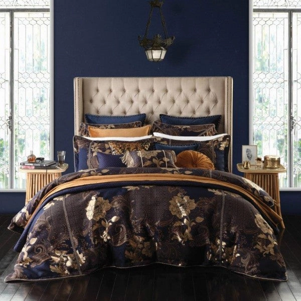 Torelli Navy Brunch Cushion (Filled) by Davinci
