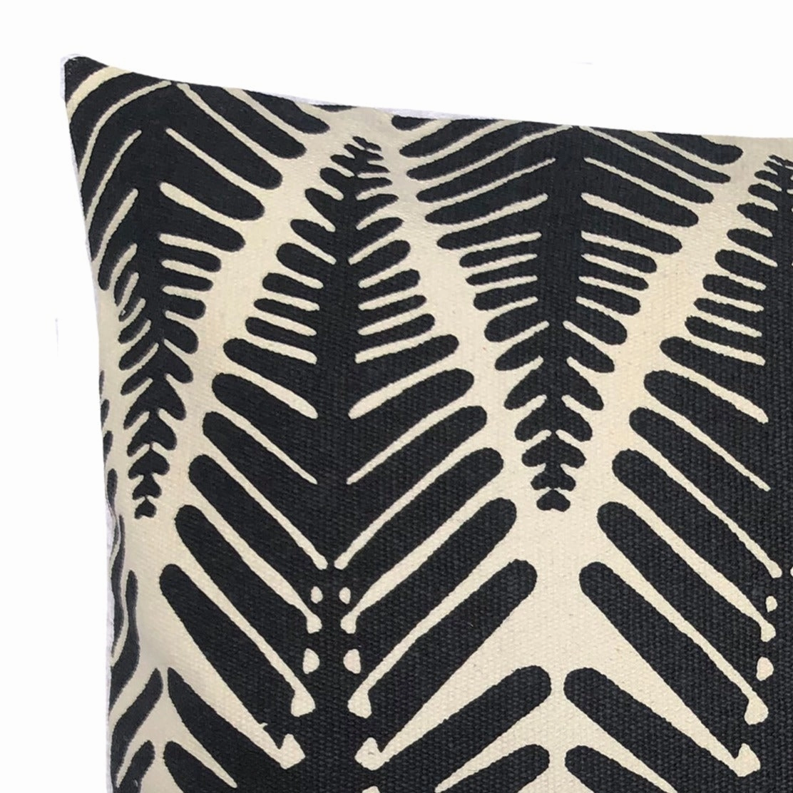 Trapeze Black Square Filled Cushion 50 x 50cm by Zaab
