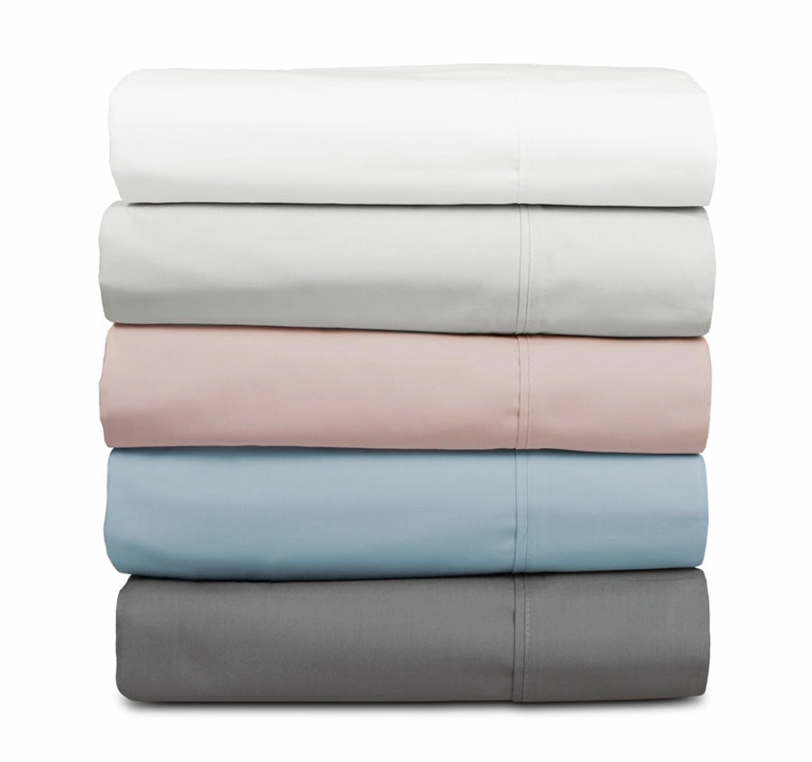 Tuscan Collection Cotton Percale Fitted Sheet Combo Set Range Silver