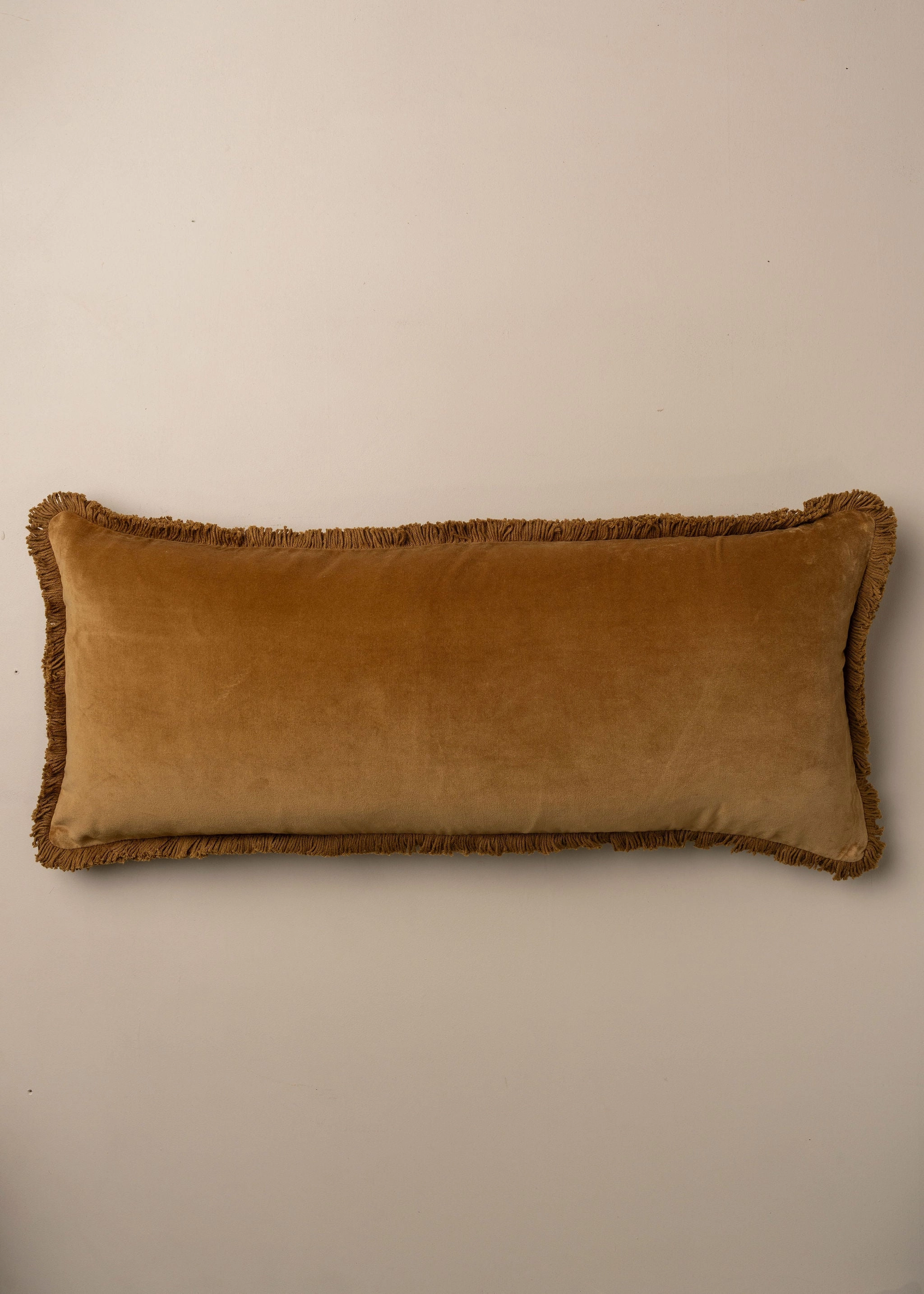 Velvet Bolster Cushion | Nutmeg
