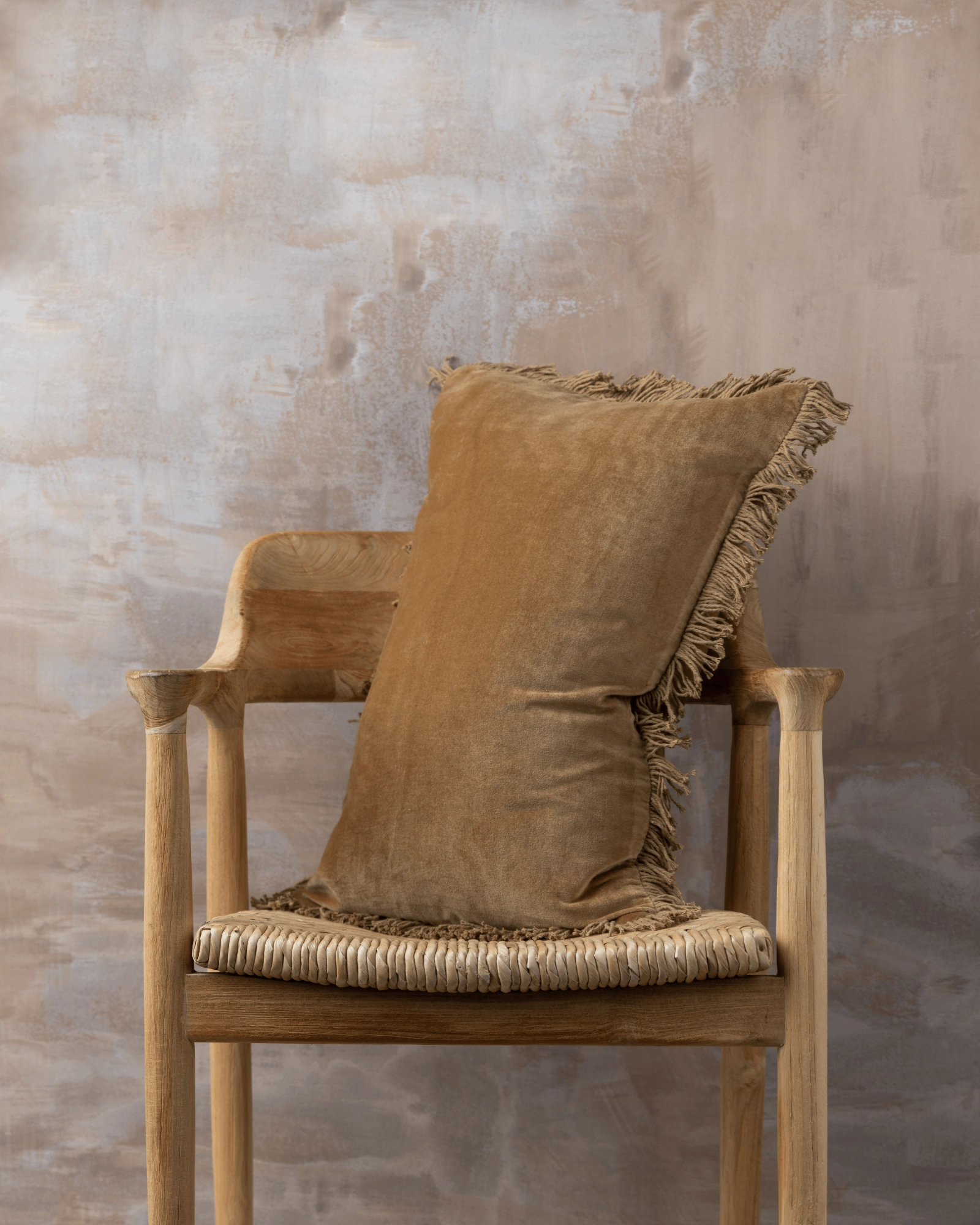 Velvet Cushion | Nutmeg