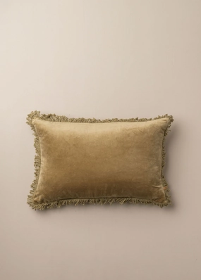 Velvet Cushion | Olive