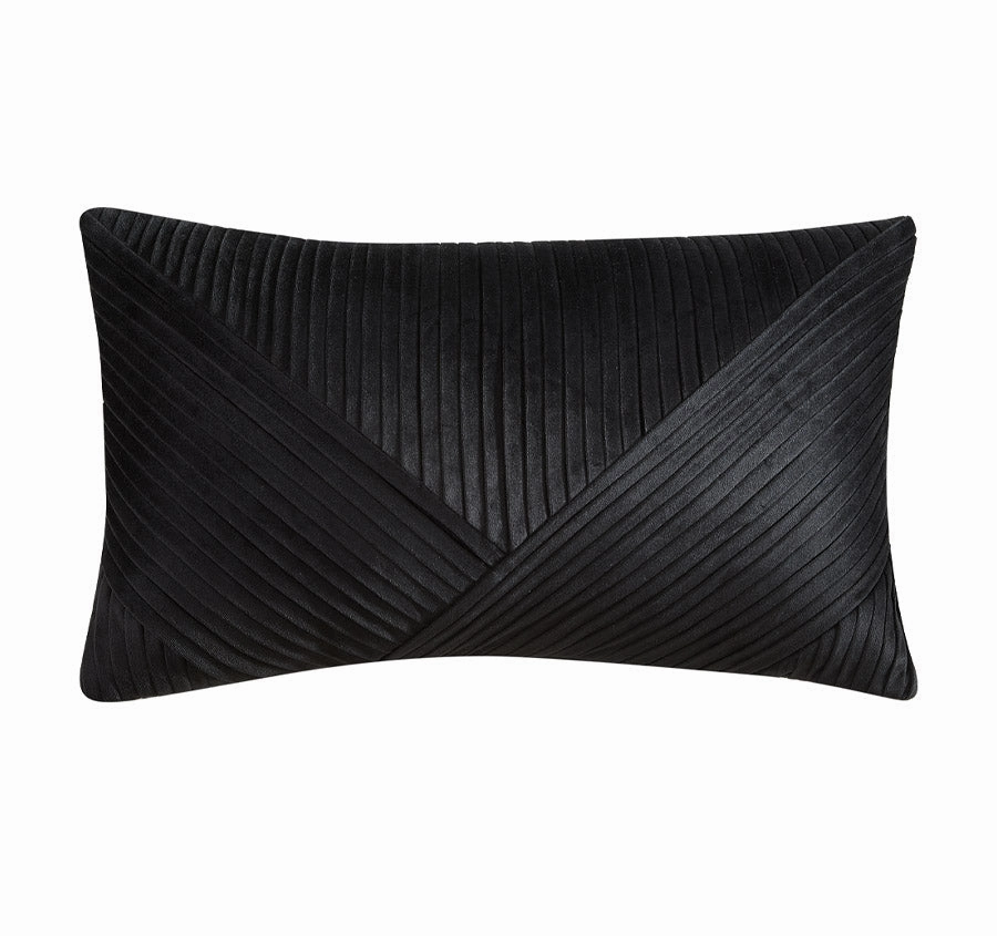 Vienna 30x60cm Filled Cushion Black