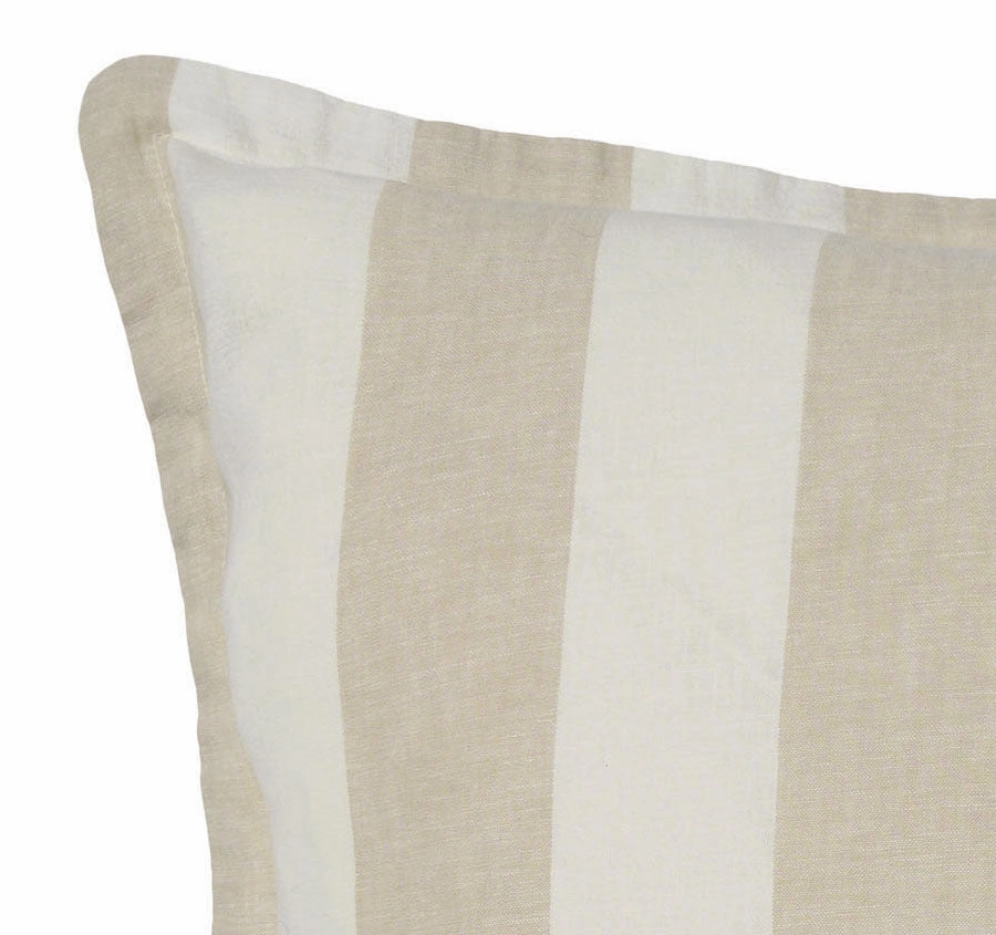 Vintage Stripe 48x48cm Filled Cushion Natural