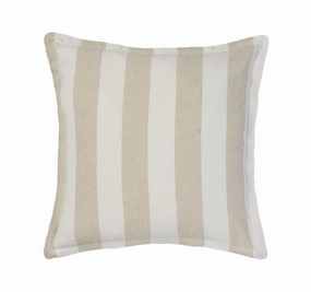 Vintage Stripe 48x48cm Filled Cushion Natural