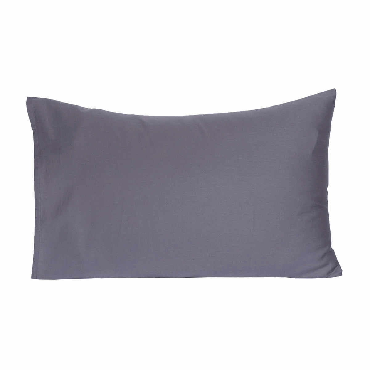 Viola Solid 2PC Pillow Case Set Smoked Grey