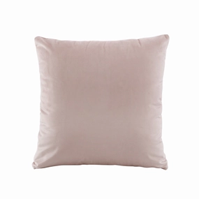 Vivid Blush Coordinates Velvet Square Cushion by Bianca